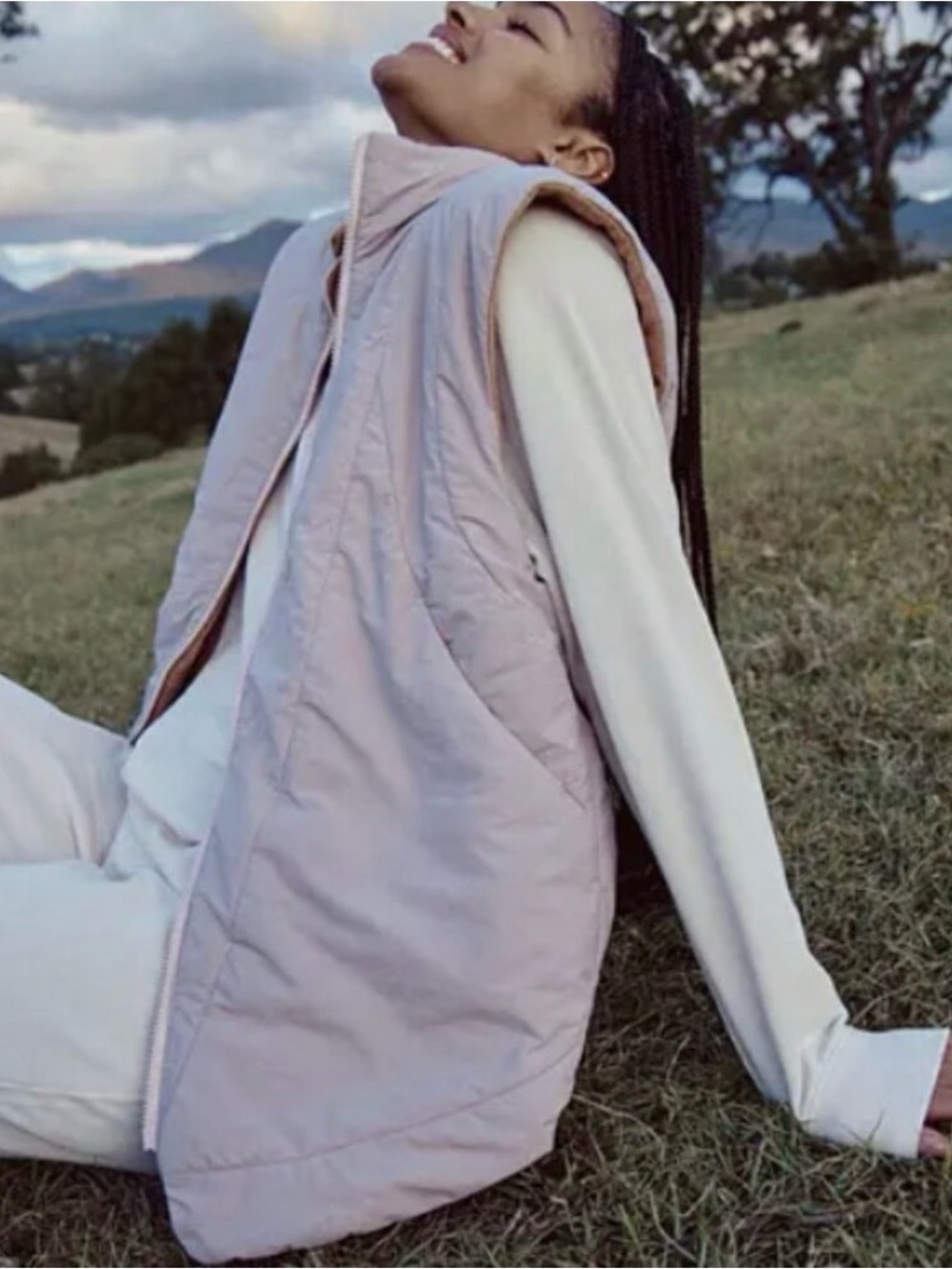 Nwt Free People Movement Slalom Reversible Fleece in crystal ball size large